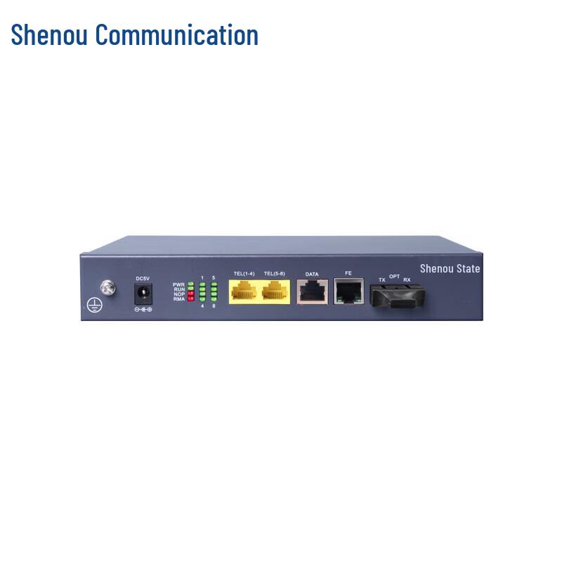 Shenou 4-Channel Telephone & Network Optical Transceiver