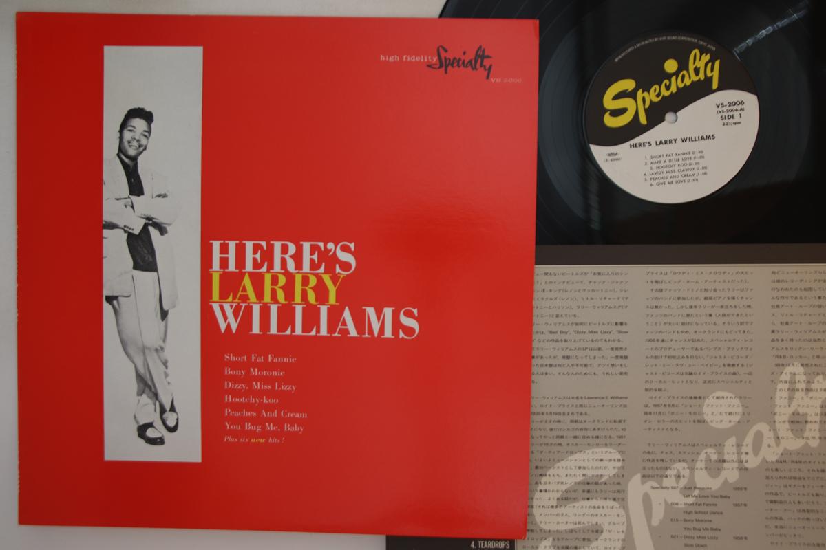 

LP Record LARRY WILLIAMS - Here s Larry Williams VS2006 SPECIALTY 1979 Japan Rock Used