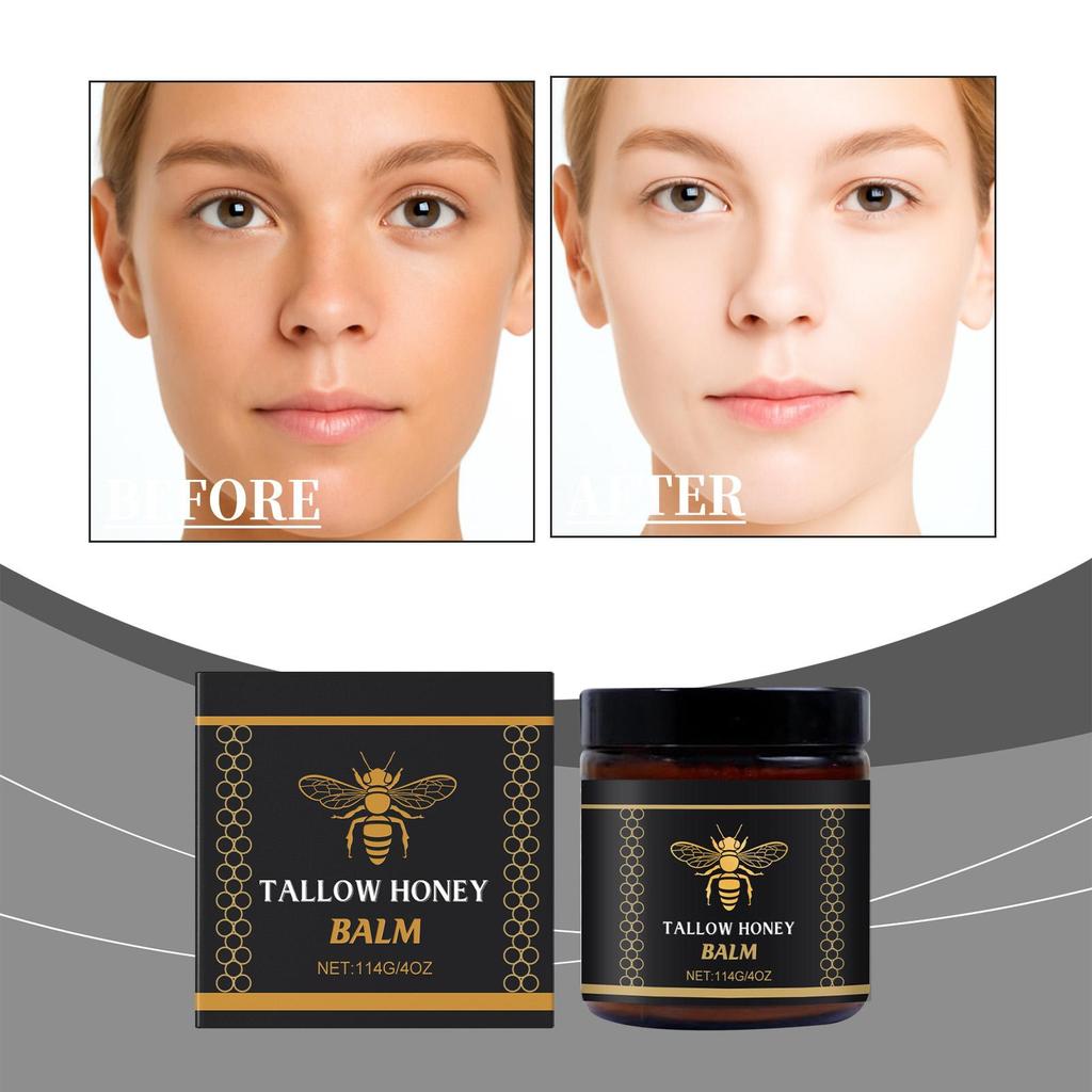 Tallow Honey Moisturizing Balm Improve Drying Balanced Water Oil State Enhance Skin Lasticty Brighten Body Nourishing Care Cream