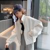 Women's Slim Fit Baseball Jacket: Spring/Autumn 2025 - Casual, Versatile, Loose-Fit Cardigan Top