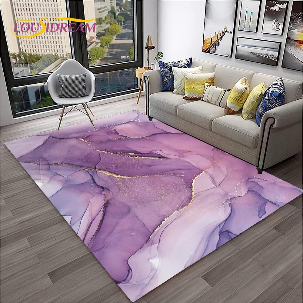 3D Illusion Fluid Colour Irregular Marble HD Carpet Rug for Home Living Room Sofa Doormat Decor,kids Area Rug Non-slip Floor Mat