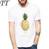 2019 Summer Newproduct Fashion Cute Women/men Fruit Printed Pineapple T-shirt Short Sleeve Tops Homme/Female T Shirt