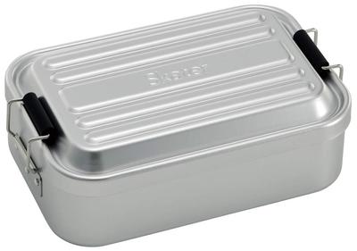 Skater Aluminum Bento Box Silver 172 X 108 X 56mm 600ml Adults Children Stylish Single Tier Dome Shape AFT6B
