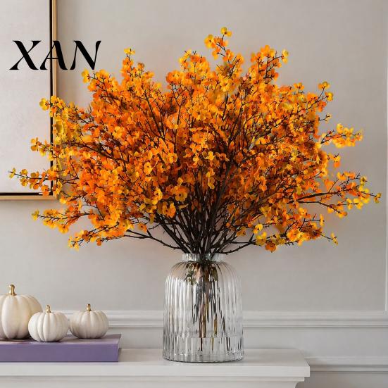 Autumn Style Artificial Floral Decor Fall Flowers for Indoor Outdoor Decor, Weatherproof Decorative Season Arrangements with Flexible Stems