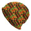 Custom Ethnic Tribal Ankara African Zig Zag Pattern Bonnet Hat Knitted Hat Cool Unisex Adult Winter Warm Skullies Beanies Caps
