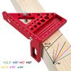 3D Mitre Square Multifunctional 22.5-90 Angle Measure Aluminium Alloy High Precision Layout Measuring Tool Scribing Tool