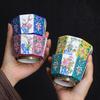Enamel Master Eight Directions Tasting Personal Single Cup Hand-painted Gold Kung Fu Tea Set Gift