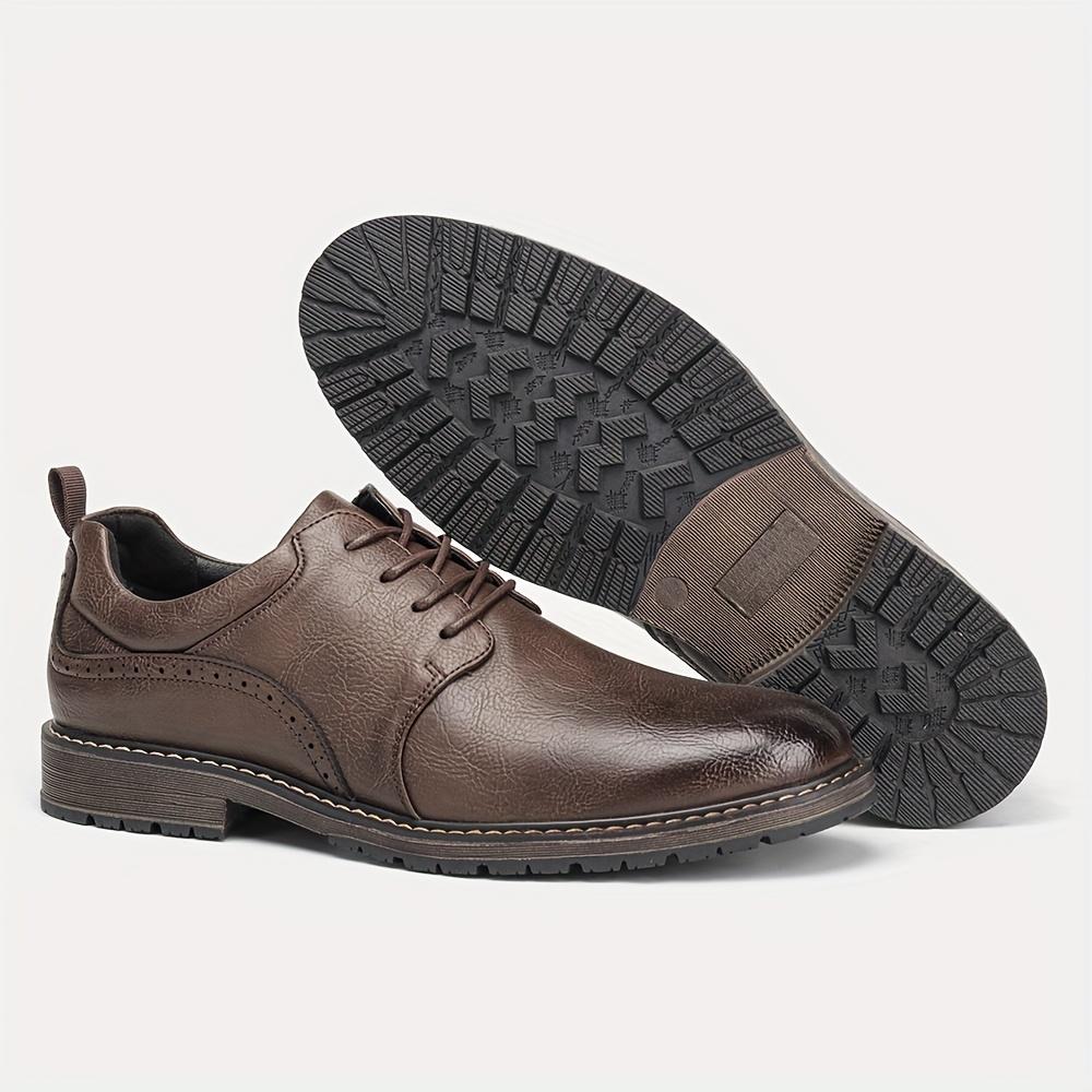 Men Leather Shoes Brand Comfortable 2026 Comfortable Fashion Men Derby Shoes