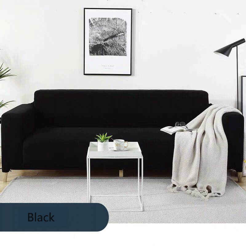 Waterproof/Dustproof Fleece Solid Color Sectional Sofa Covers For Living Room Elastic Stretch L Shape Need Buy 2Pieces