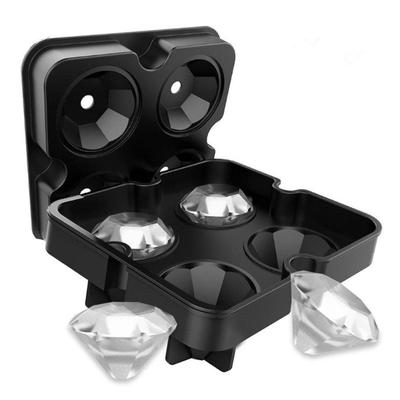 1pc Ice Cube Trays Silicone Molds for Freezer with Lid Reusable Whiskey Mold Ball Diamond