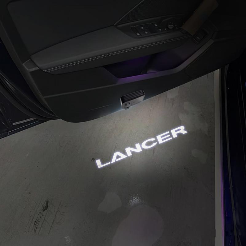 HD LED For Mitsubishi Outlander Pajero ASX Lancer EX Eclipse Cross Logo Car Door Courtesy Light HD Projector Welcome Lamp
