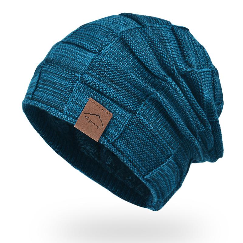 Winter Women'S Knitted Beanie Hat, Warm Fleece Lined Plus Size Fashion Sports Pullover Cap,One Size Fits Most, Casual Daily Wear