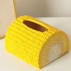 Sturdy PVC Materials Corn Fiber Tissue Box for Home and Office Use Soft and Portable Designs for Various Purposes
