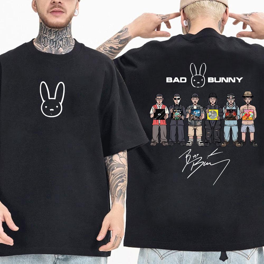 

Rapper Bad Bunny Album Cover Print T-shirt Debi Tirar Mas Fotos DTMF T Shirt Men Women Clothe Fashion Hip Hop Oversized T-shirts S разноцветный