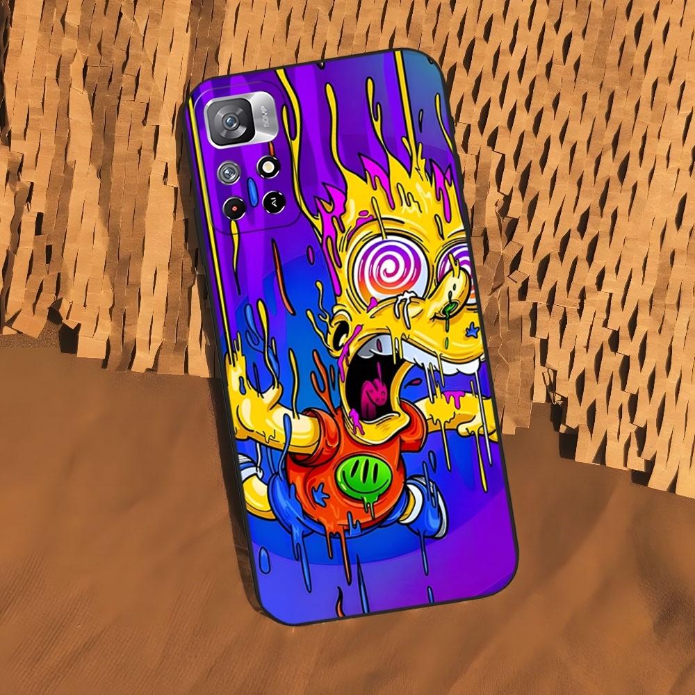 

The S-simpsonss Phone Case for Xiaomi 15 14 13 12 Mi 11 ultra Pro Lite Black Soft Silicone Cover Xiaomi 12X