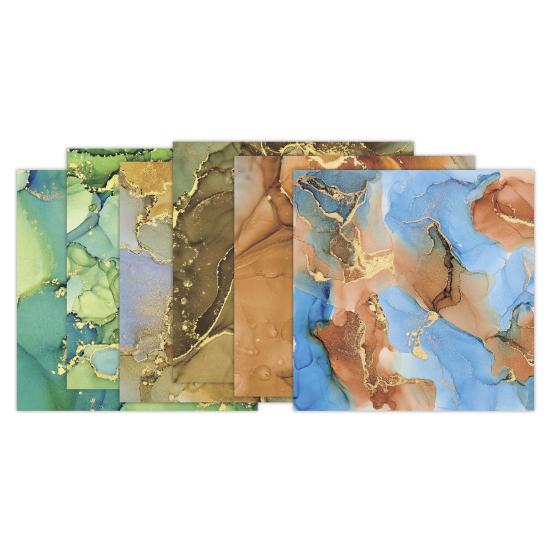 24Pcs/Set Scrapbook Paper DIY Retro Vintage Flower Print Design Background Paper for Greeting Cards