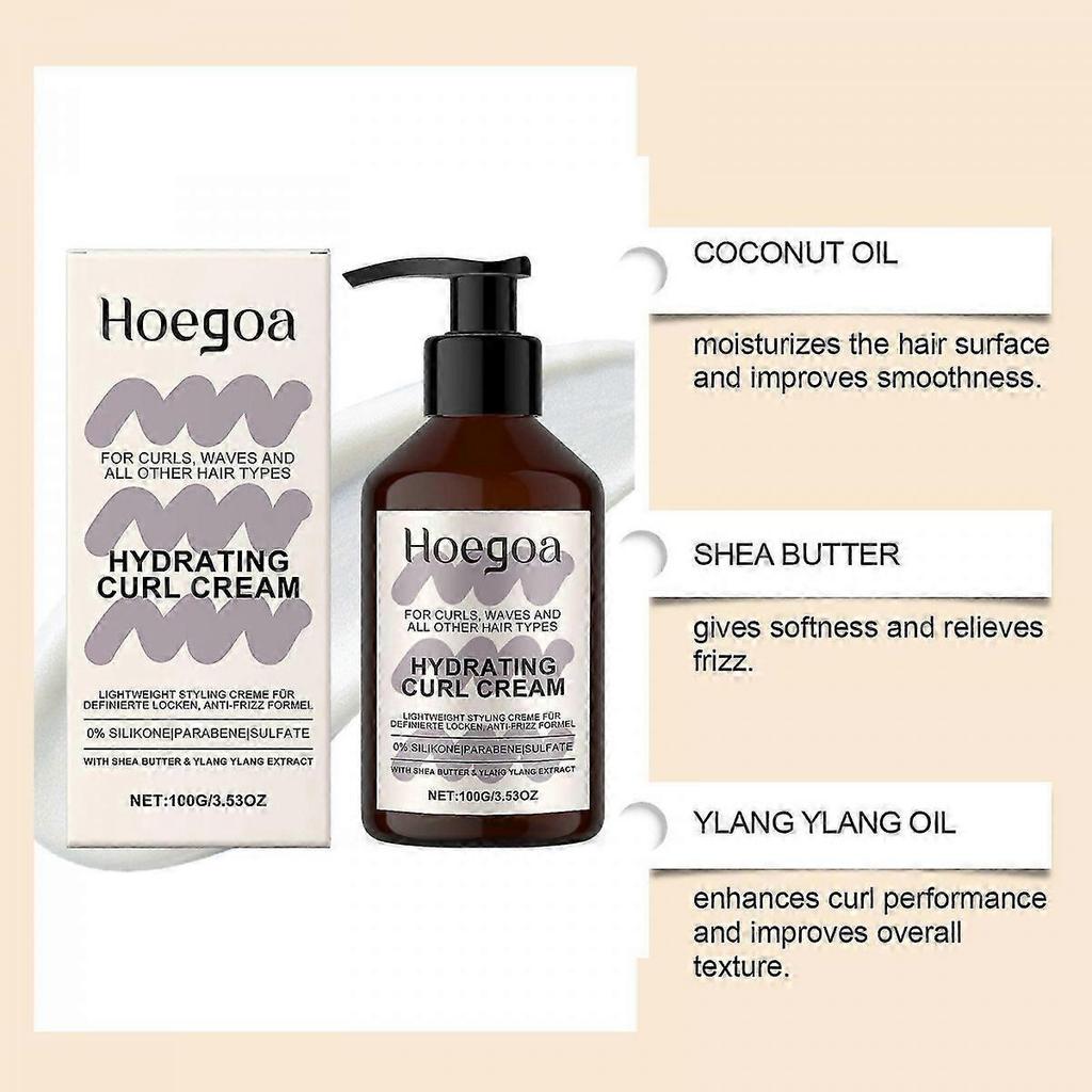 Strong Hold Curl Gel & Hydrating Cream Set for Defined, Smooth Curls