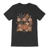 Boho Flower T-Shirt, Autumn Shirt, Floral Pumpkin Shirt