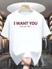 Pánské CHCI TĚ Jen neumím flirtovat... Dámské tričko s písmenem Bavlněné tričko Top Streetwear Oversize Meme Ironic Humor Ležérní Trendy