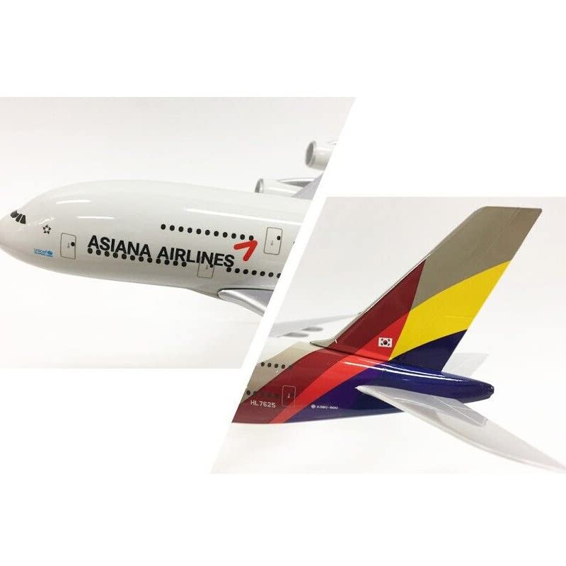 Alloy Asiana Airlines A380 Airplane Model Model Simulation Science Exhibition Model Simulation Model 1/400