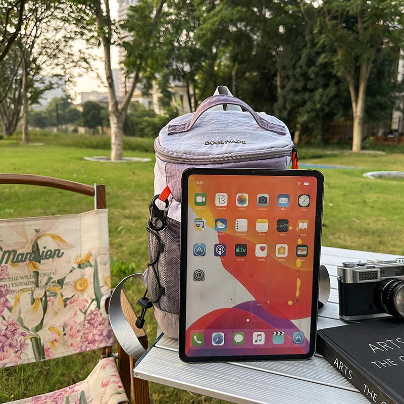 Outdoor Sports Bag Unisex Contrast Color Stitching Backpack Lightweight Travel Backpack