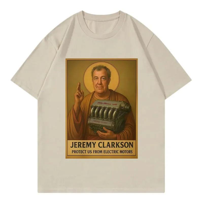 Jeremy Clarkson Chraň nás před elektromotory Tričko Top Gear Vtipné Meme Grafické Tričko Unisex Ležérní Móda Volná Trička