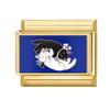 New Lovely Cat Dog Flowers Gold Color Italian Charm Links Fit 9MM Stainless Steel Bracelet Women Men DIY Making Christmas Gifts