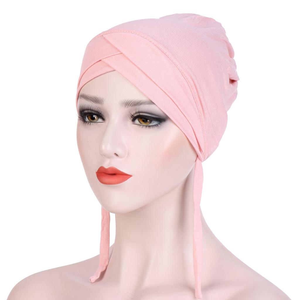 JYL TS Тюрбан с полями для рукоделия Женская двухслойная кепка Полиэстер pink сланец синий