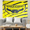 Oxford United Wappen Wandteppich Zubehör Spielzimmer Wandteppich, für Schlafzimmer, Wohnzimmer, Studentenwohnheim Wanddekoration Fan Geburtstagsgeschenke