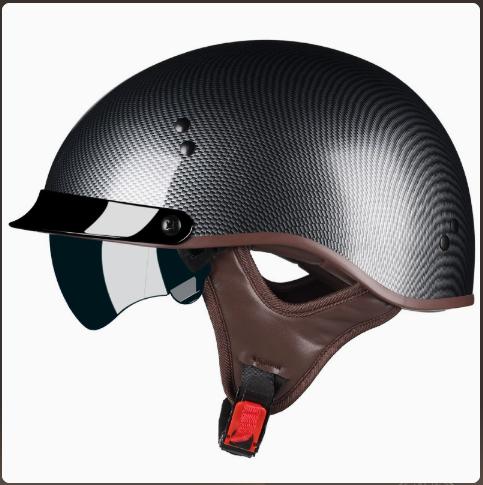 DOT Certified Half-Helmet Motorcycle Helmet Classic Vintage Helmet Lightweight Design Motorbike Helmet Cascos Para Moto