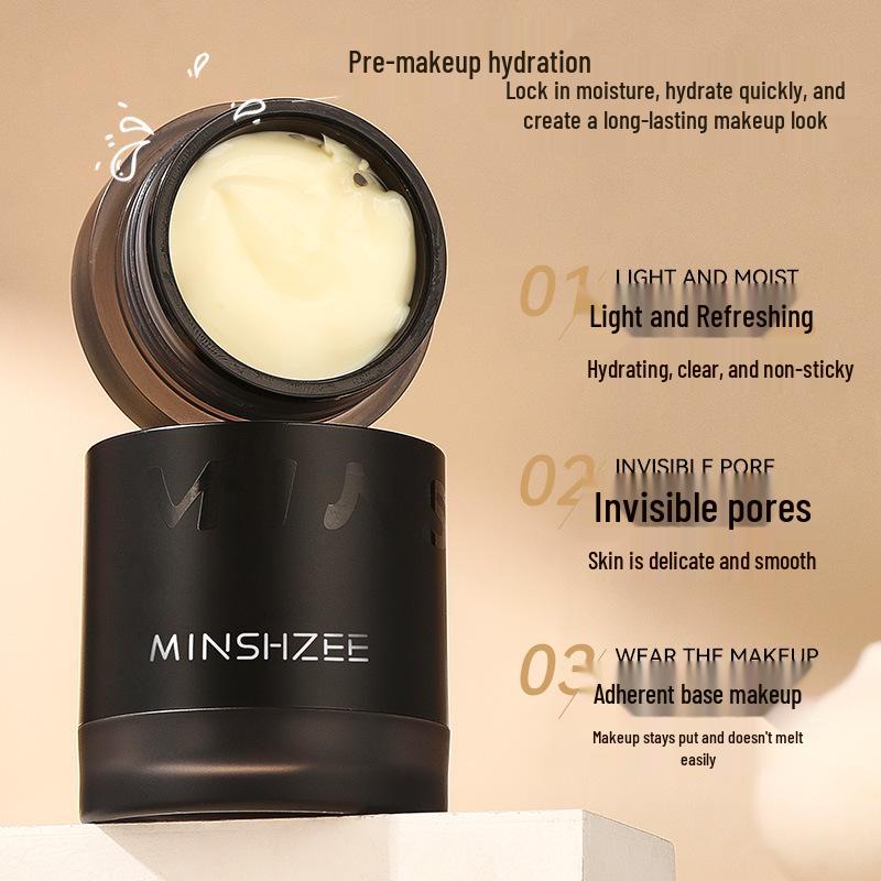 Mingxi Zhi Invisible Pores Primer: Moisturizing, Long-lasting, Anti-caking Face Cream.