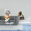 Space Astronaut Decorative Figurine Vintage Resin Sculpture Collectible Ornament for Fireplace Table