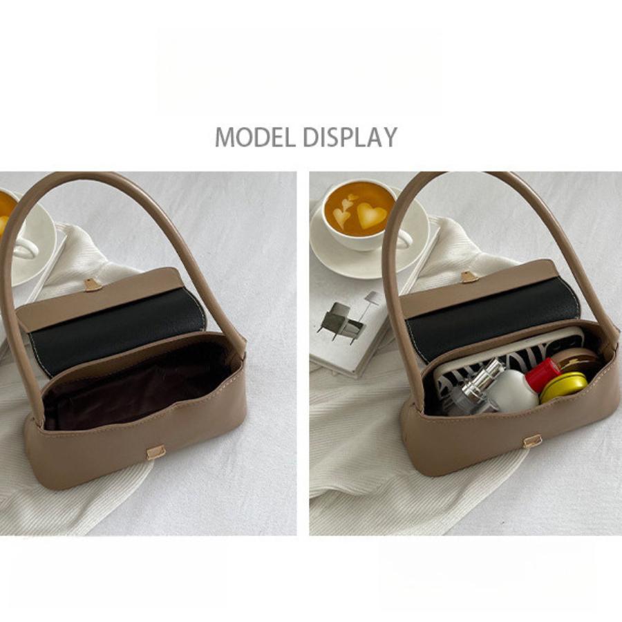 Modische Damen-Schultertasche aus Kunstleder mit einzelnem Riemen, Crossbody-Tasche