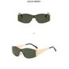 Women's glasses fashion new one-piece metal cycling sunglasses, cross-border European and American ins Xiaohongshu personalized high-end sunglasses