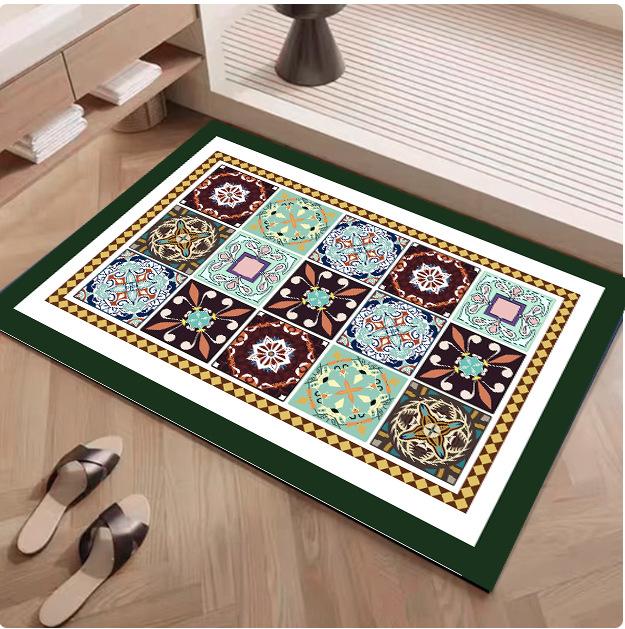 Diatom Mud Floor Mat Dirt-Resistant Non-Slip Foot Pad Quick-Drying Bathroom Door Toilet Door Mat Carpet Pad Water Absorption Quick-Drying