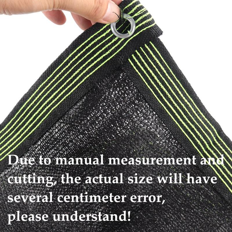 Black 3 Pin Anti-UV HDPE Shading Net Succulent Plant Sunshade Net Outdoor Swimming Pool Cover Sun Shade Net Shading Rate 40~50%