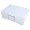 Photo Storage Case Pack For 4 By 6 Photos - 16 PP Boxes With Buckle Lock Handle And Fixed Divider For Stability