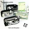 Panda Pencil Case: Large Capacity, Cute Multi-Layer Stationery Box for Elementary Students