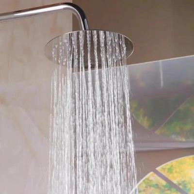 8 Stainless Steel High Quality Square Top Rainfall Shower Head Big Round Shower Head Suitable Household Bathroom Supplies Tools