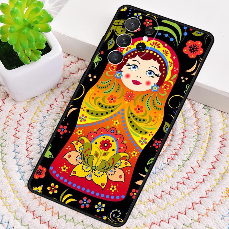 Russian Nesting Doll TPU Phone Case For Samsung Galaxy note 10 pro S26 S25 S24 S23 S22 Ultra Plus S21 FE S20 Shockproof Cover
