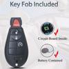 Key Fob Fits for Jeep Cherokee 2014 2015 2016 2017 2018    Keyless Entry Remote Control Key Replacement GQ4-53T 68105083 4A Chip 433MHz
