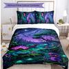 Pokémon Pattern Printed 3PCS Bedding Set, Soft Skin-Friendly Washable Duvet Cover & Pillowcases Set