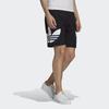 Adidas Originals Trefoil Tricolor Short Logo Print Quick-Dry Training Shorts Men Bottoms Black H09357