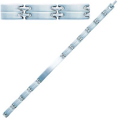 [K1028] - Men's 'Peaceful' Steel Bracelet - 21 Cm 6 Mm
