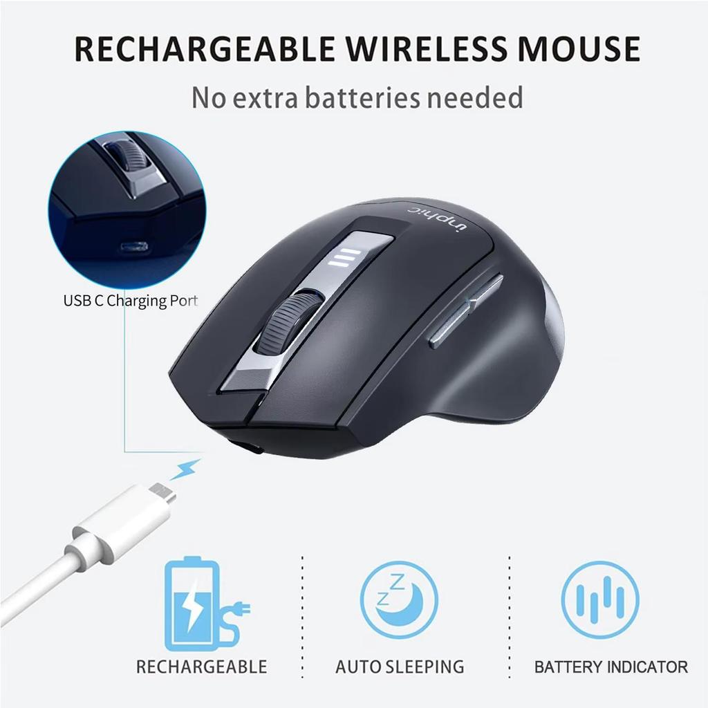 inphic M9 wireless mouse silent typec rechargeable laptop desktop office unlimited