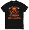 Harley-Davidson Inspiriertes Grafisches Unisex T-Shirt Adler Schädel Grafik T-Shirt S-3XL