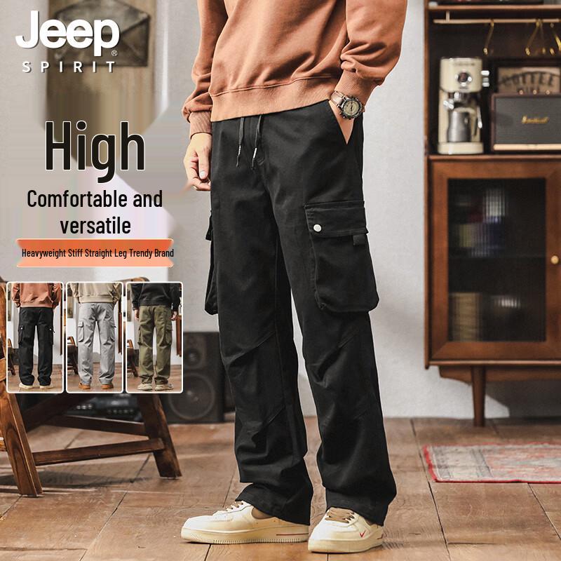 

JEEP SPIRIT Men s Casual Straight-Leg Cargo Pants 28