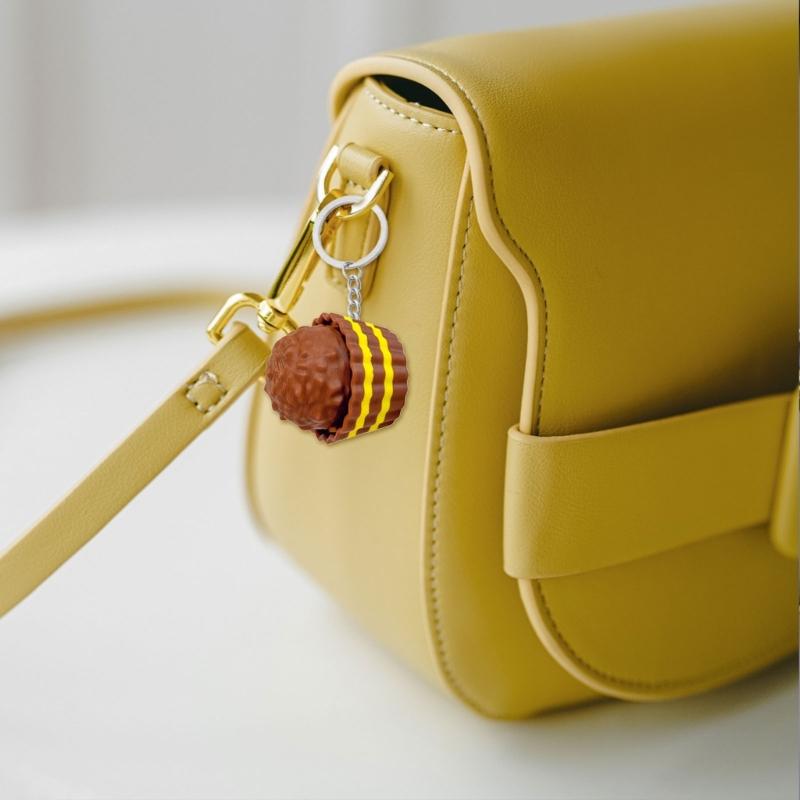 Heart Cake Design Clickers Keychain Portable Stress Reliever Toy With Polylactic Acid Materials