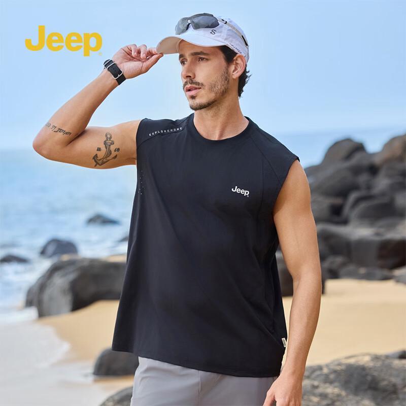 JEEP Men's Summer Lightweight Casual Sleeveless Tank Top