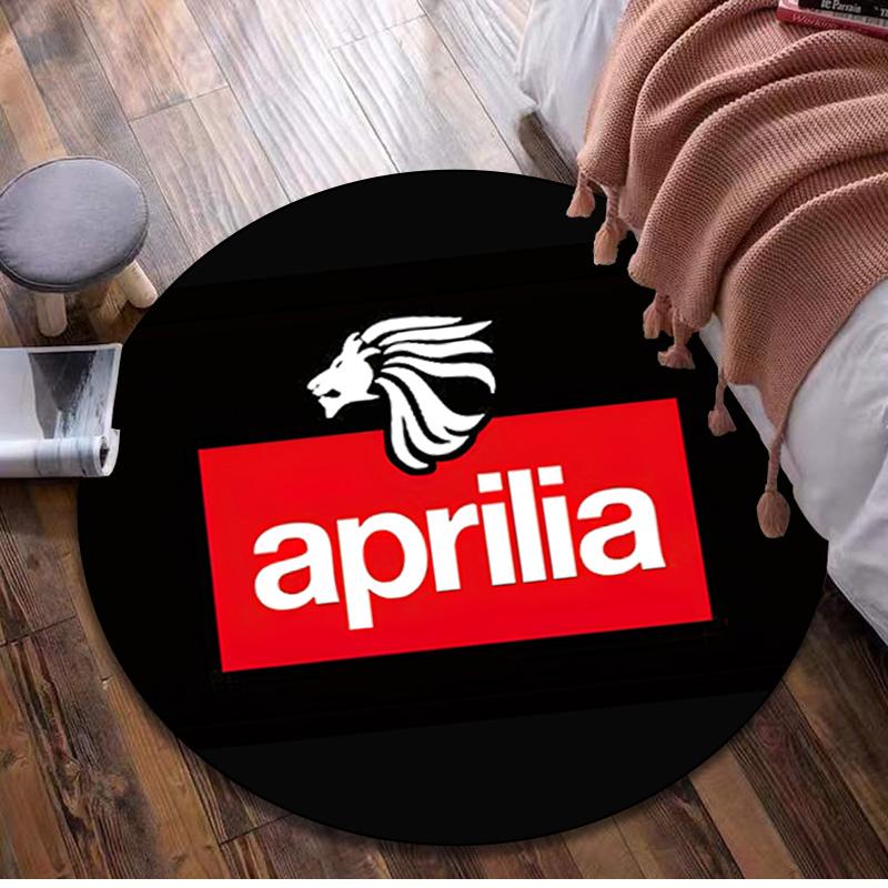 1Pc Aprilia racing Circular Print Rug - home decoration Carpet For Living Room Bedroom Flooring Computer Chair Area Rug